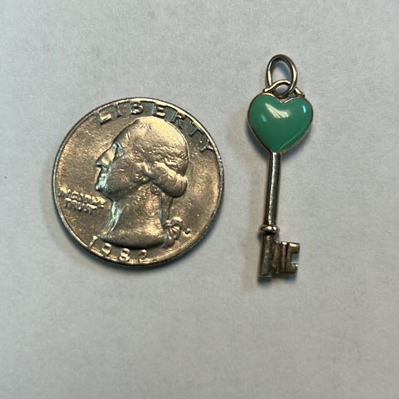 Tiffany & Co. Blue Enamel Key Silver - Picture 2 of 3